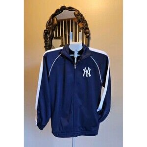 Team Athletics New York Yankees Track Jacket MLB Youth L Genuine Merchandise